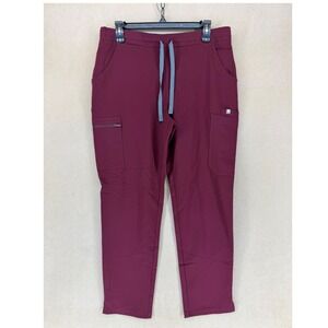 FIGS W Yola Skinny Pants‎ Petite Maroon Technical Collection M P TW2000P